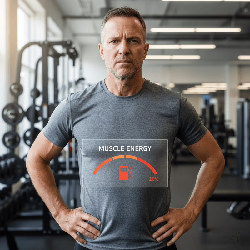 2. LESS MUSCLE MEANS A SLOWER METABOLISM — AND A BIGGER BELLY