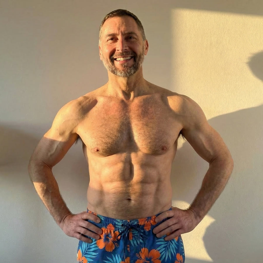 David at week 12 — the results his wife noticed first.