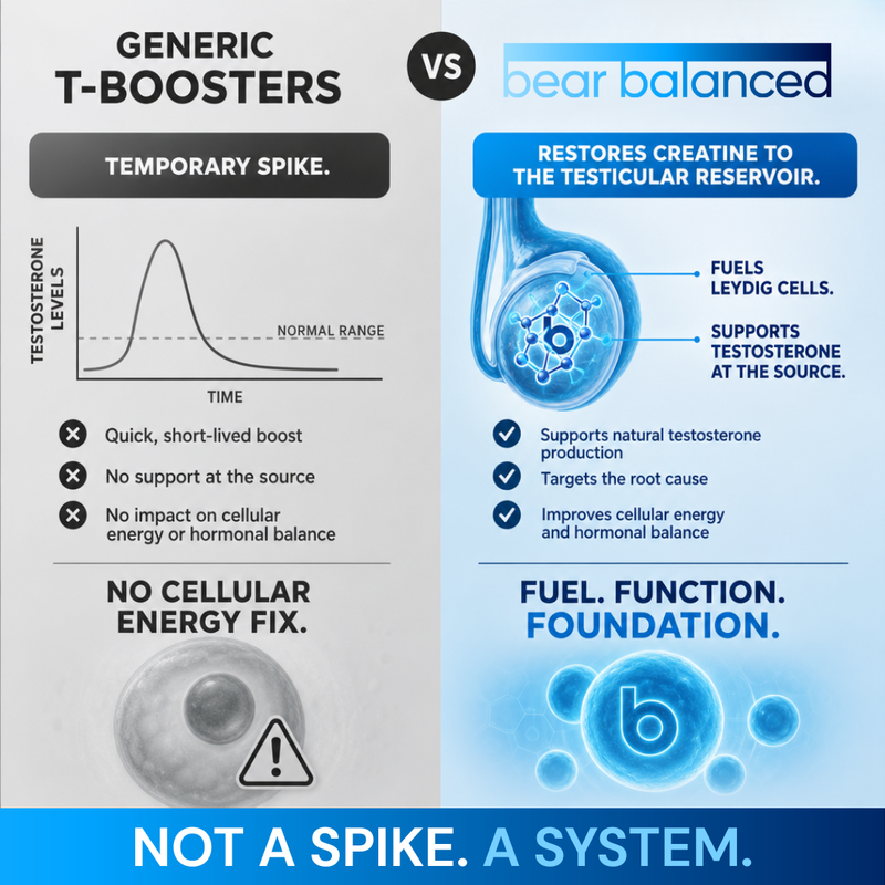 3. TESTOSTERONE BOOSTERS DON'T FIX THE REAL PROBLEM