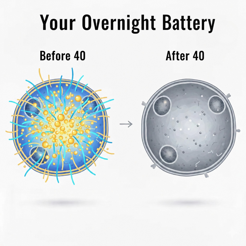 1. After 40, Your Brain Produces Less Overnight Energy