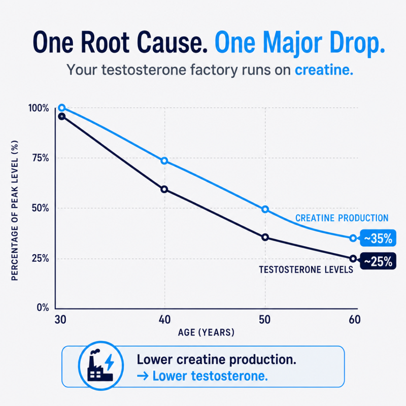 2. LOW TESTOSTERONE AND POOR SPERM HEALTH SHARE THE SAME ROOT CAUSE